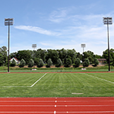Johnson Fieldhouse outdoor track