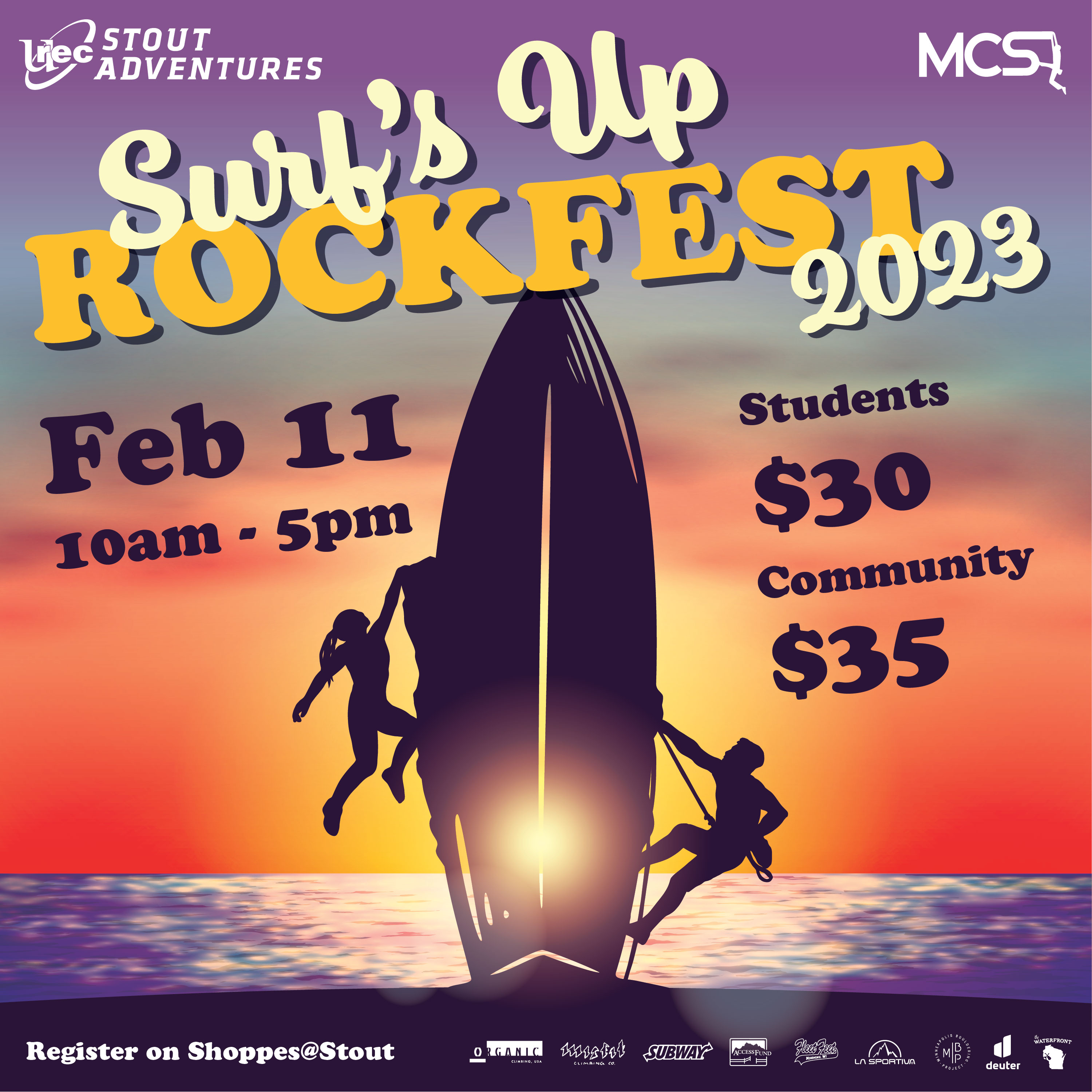 Surf's Up Rockfest Promotional Poster