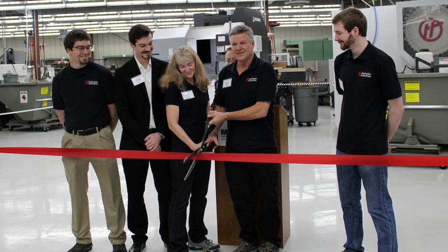 Keegan Hastreiter, left, joins his family during the grand reopening of Hastreiter Industries at a new, expanded facility in October 2019 in Marshfield. Second from left and right are his brothers, Kylan and Kody, along with their parents, Sondra and Ken.Keegan Hastreiter, left, joins his family during the grand reopening of Hastreiter Industries at a new, expanded facility in October 2019 in Marshfield. Second from left and right are his brothers, Kylan and Kody, along with their parents, Sondra and Ken.