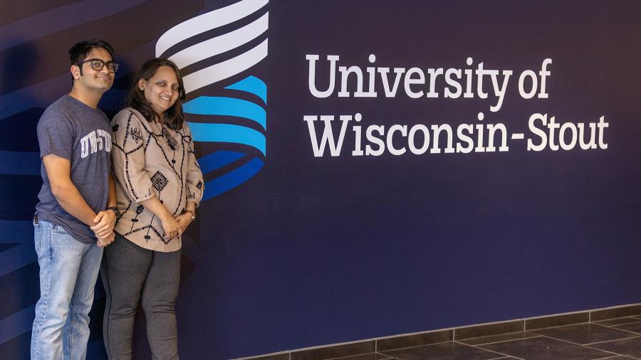 Anagha Pednekar is recruiting students from India, such as Vini Tapadiya, left, to attend UW-Stout.